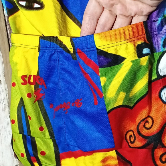 vintage Sugoi 90's signature cycling jersey gorpcore athletic streetwear Lg - Picture 8 of 13